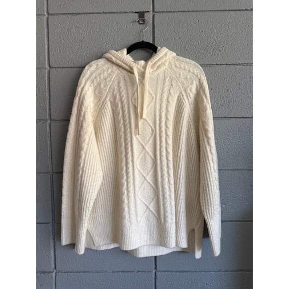 Abercrombie & Fitch Sweaters - Abercrombie & Fitch the Lounge Collection Hooded Cable Knit Cozy Sweater size XL